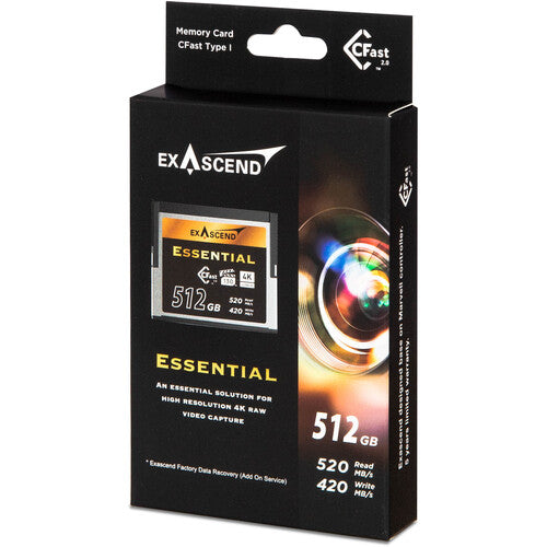 Carte Cfast 2.0 - 512GB - Exascend
