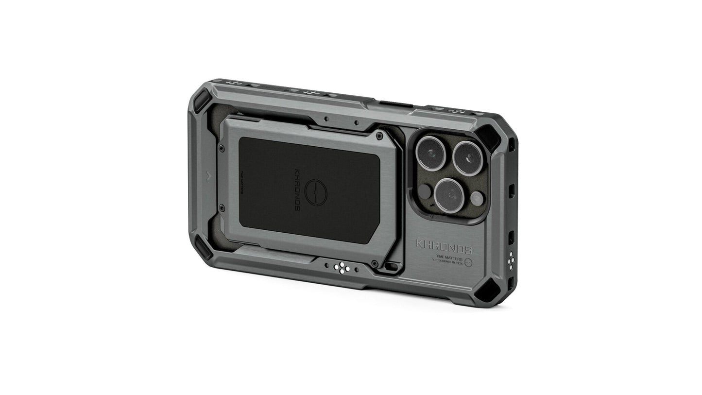 Khronos iPhone 15 Pro Max Case - Space Gray