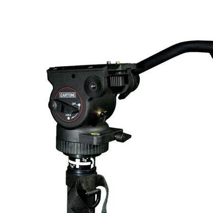 Monopod en fibre de carbone avec tête et poignée