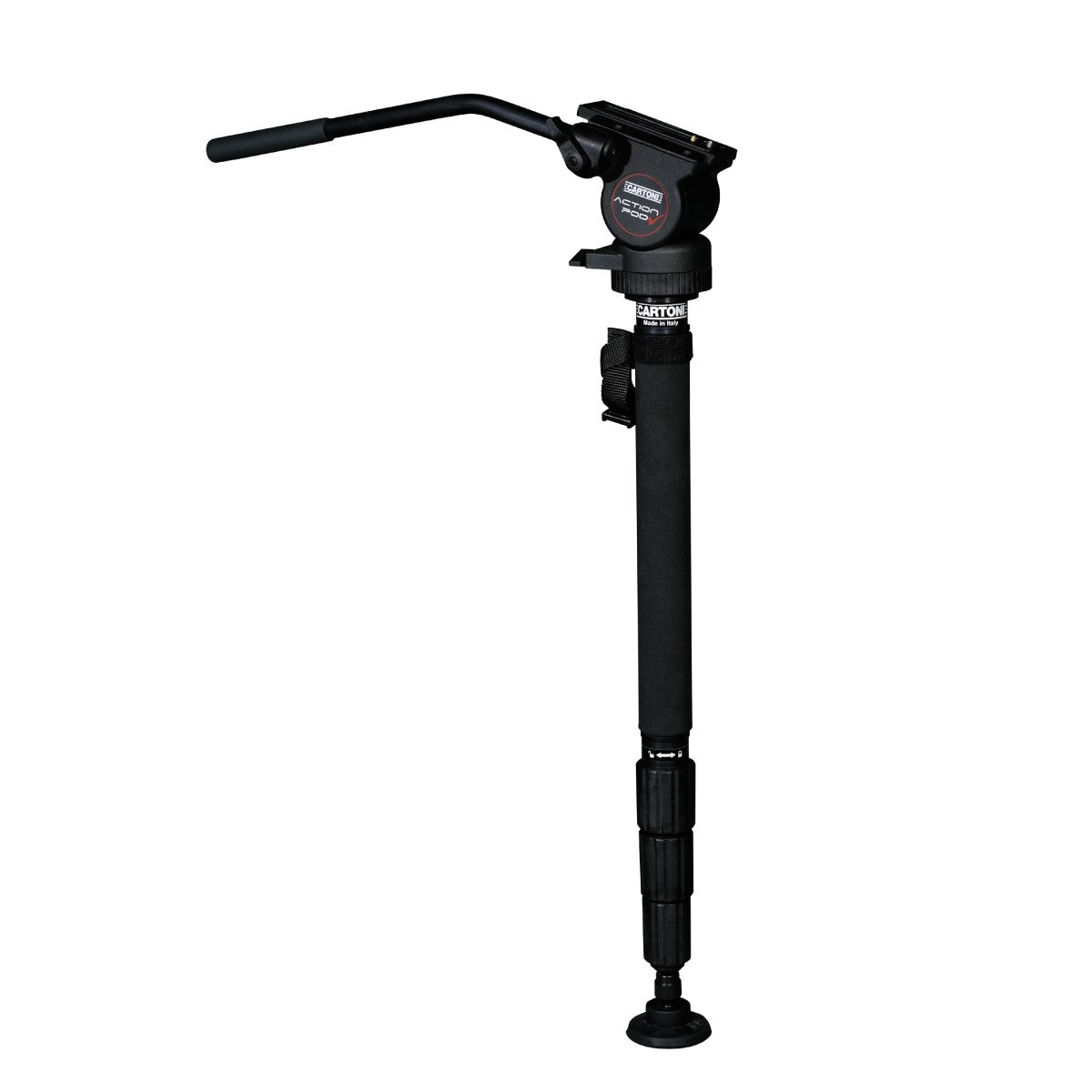 Monopod en fibre de carbone avec tête et poignée