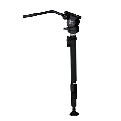 Monopod en fibre de carbone avec tête et poignée